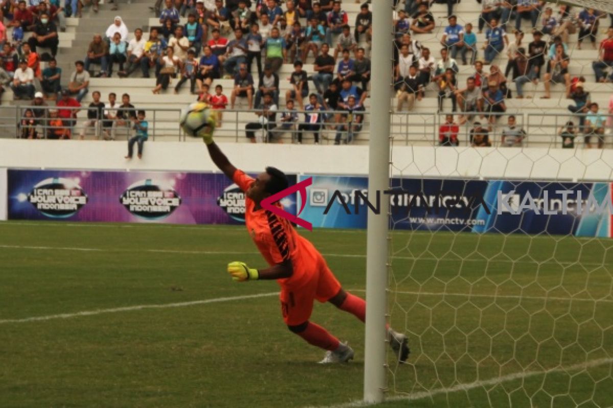 Piala Gubernur: Kalah dari Sriwijaya, kiper Persiba tetap banjir pujian