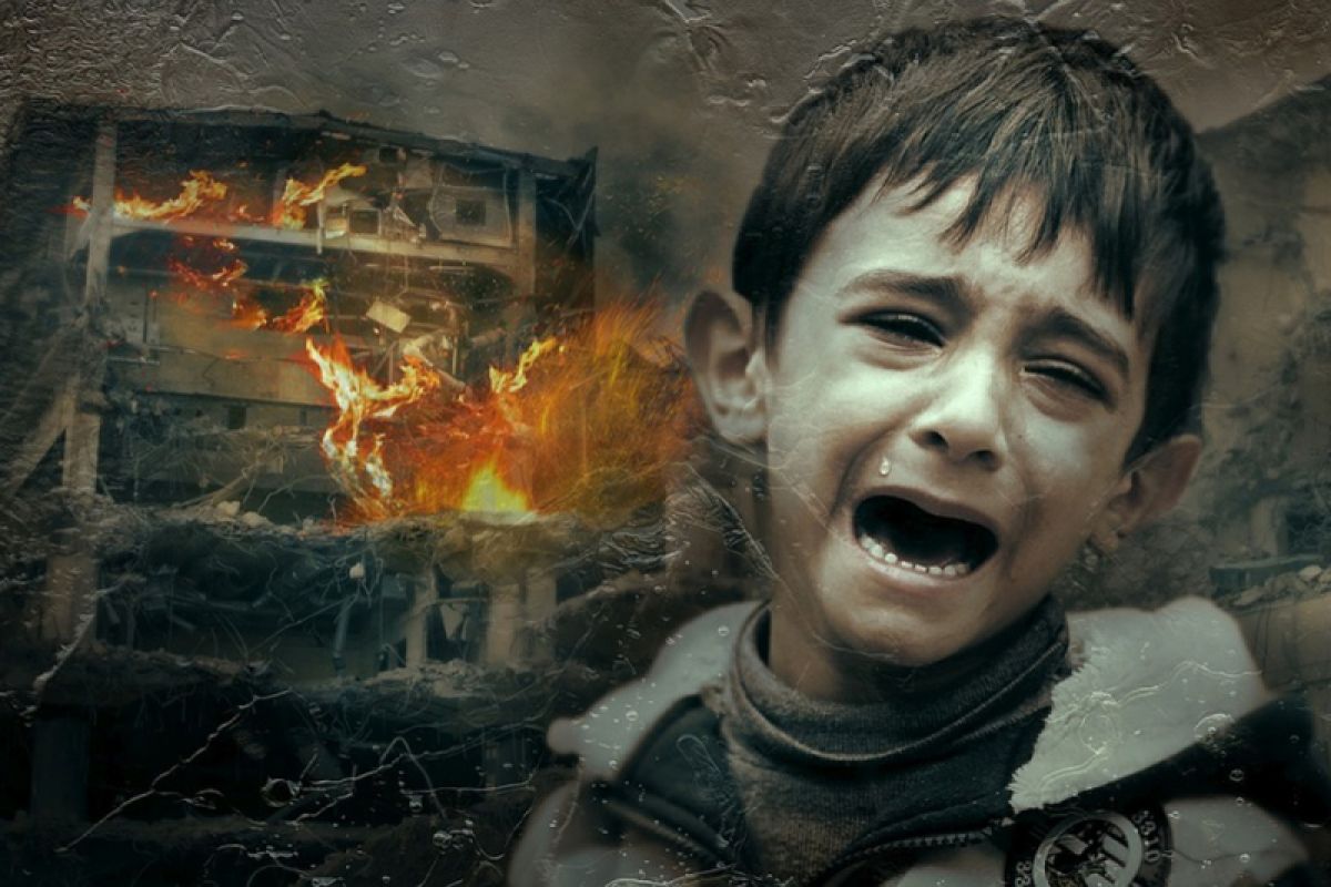 350 juta anak tinggal di daerah perang