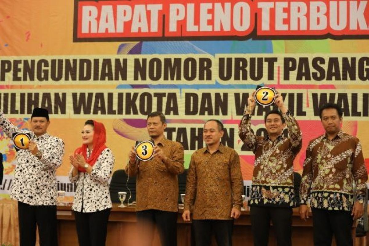 KPU Kota Madiun Tetapkan Nomor Urut Pasangan Calon