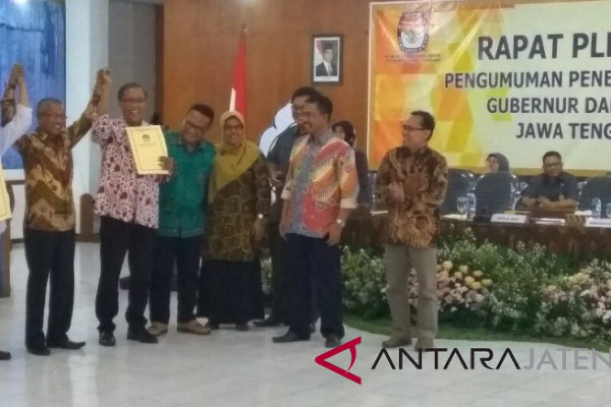 Pilgub Jateng resmi diikuti dua pasang calon