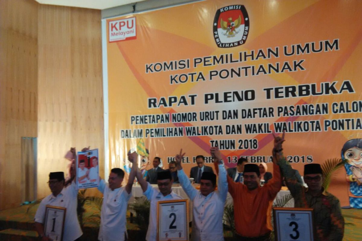 Penetapan paslon pilwako Pontianak