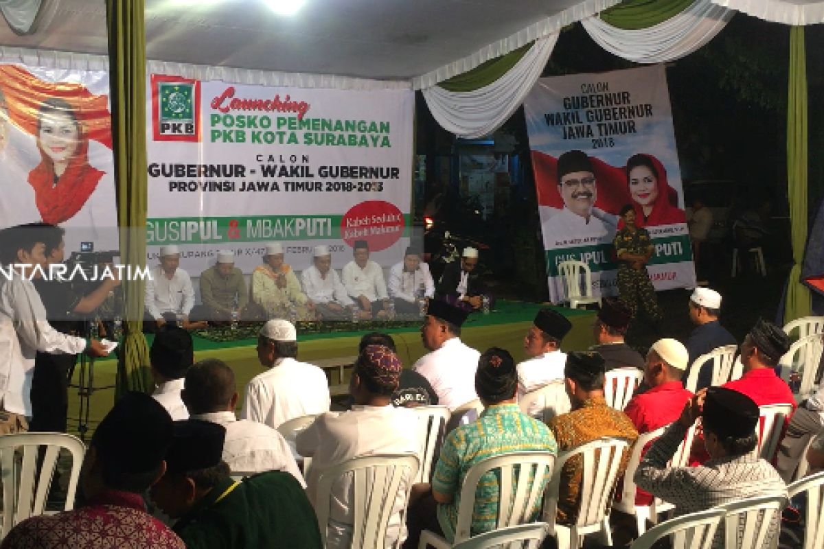 Kader PKB Surabaya Bentuk Posko Pemenangan Gus ipul-Mbak Puti (Video)