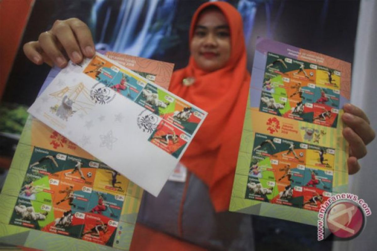 Pos Indonesia Jambi distribusikan perangko Asian Games