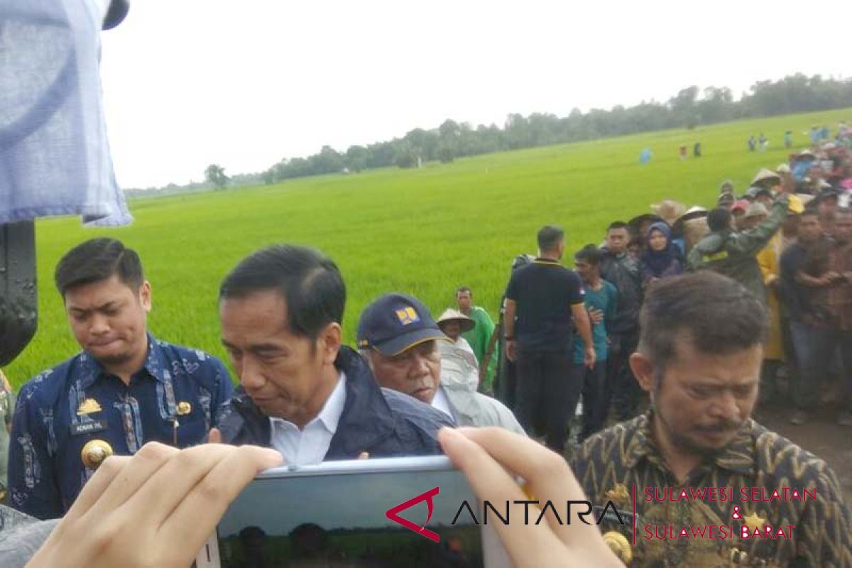 Gubernur laporkan kondisi ekonomi Sulsel ke Jokowi