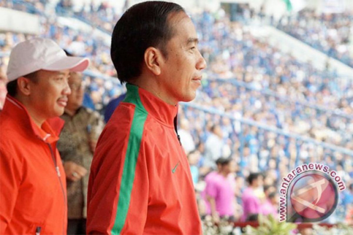 Presiden Jokowi tonton final Persija- Bali United