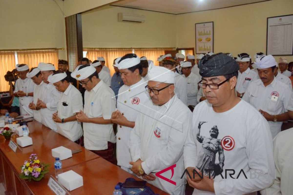 KPU Bali gelar doa bersama pembukaan kampanye