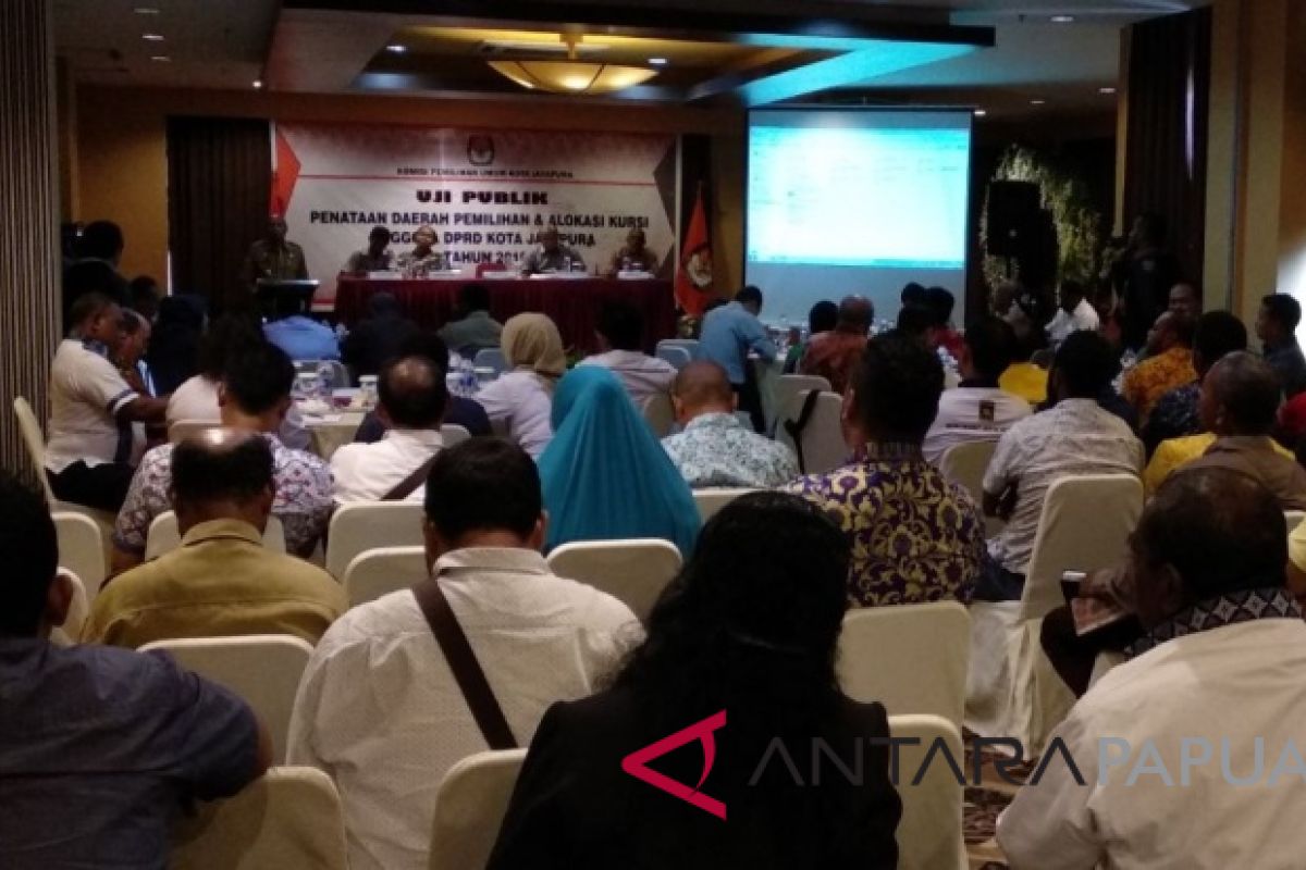 KPU gelar uji publik penataan dapil DPRD Kota Jayapura