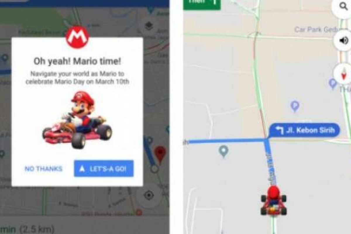 10 Maret ini Hari Mario, Cek Google Maps Anda Siapa yang Jadi Navigator