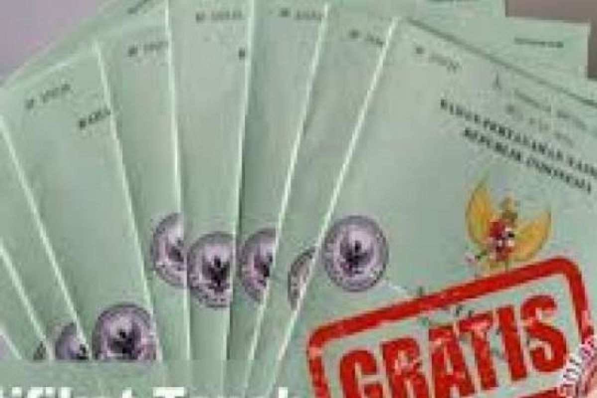 1.500 Sertifikat Tanah Gratis Dibagikan BPN Dumai Bulan ini