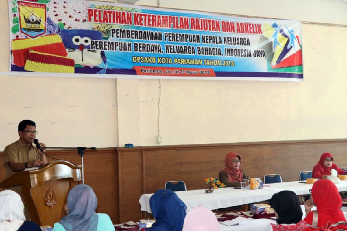 Langkah Pemkot Pariaman tingkatkan keterampilan perempuan korban KDRT