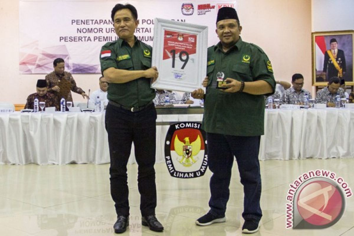 KPU tetapkan PBB sebagai peserta Pemilu 2019