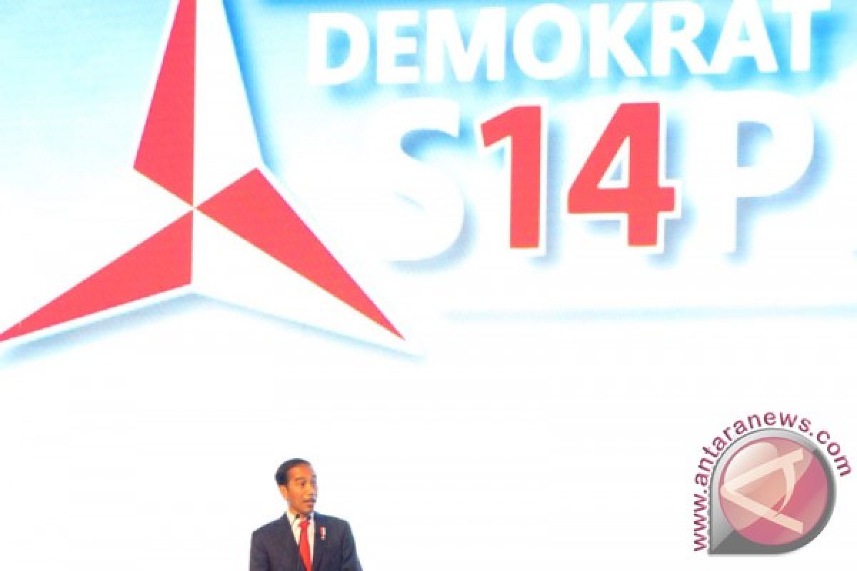 Jokowi singgung amandemen UUD 45 di Rapimnas Demokrat