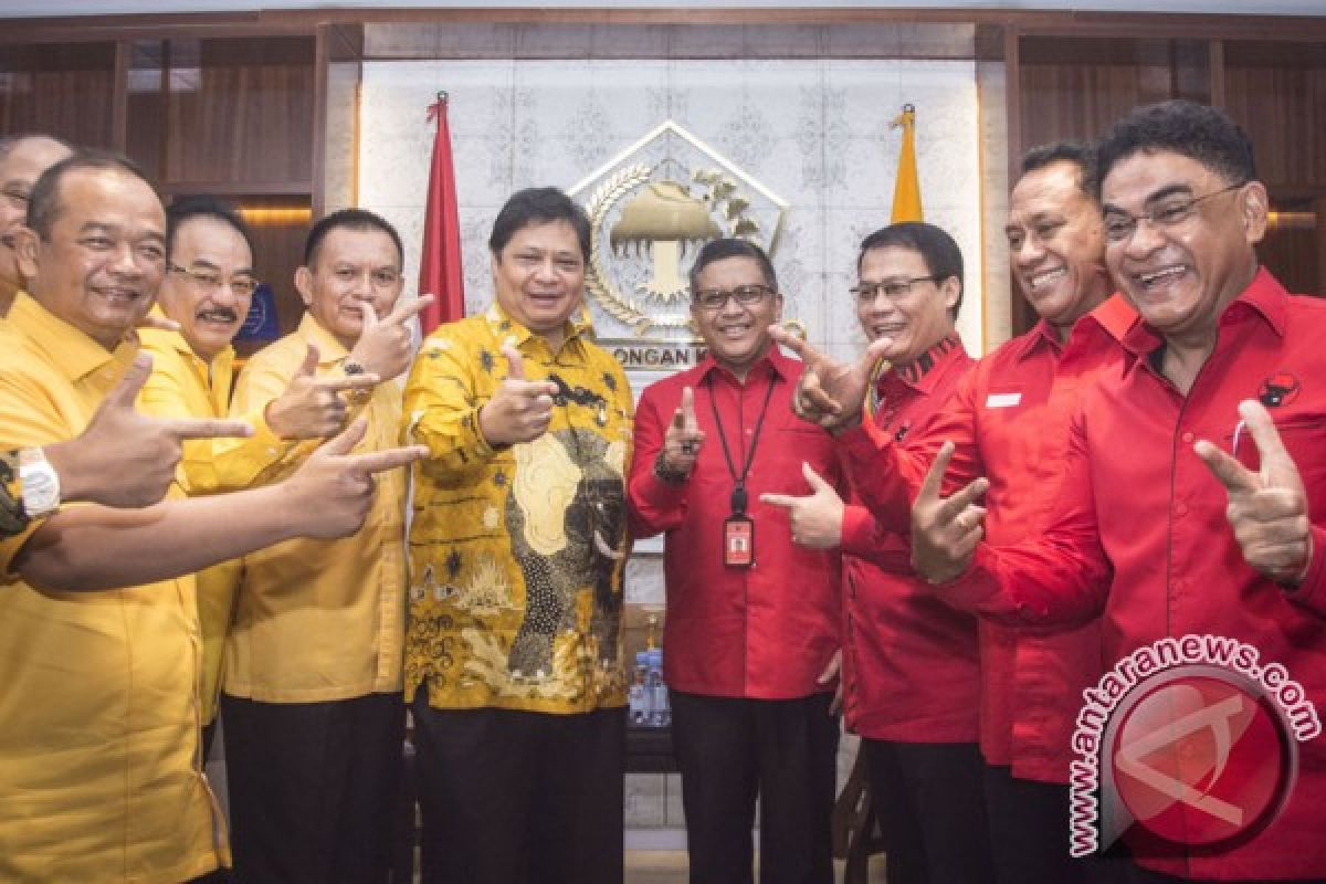 PDIP dukung Golkar kalahkan Gerindra di Pemilu 2019