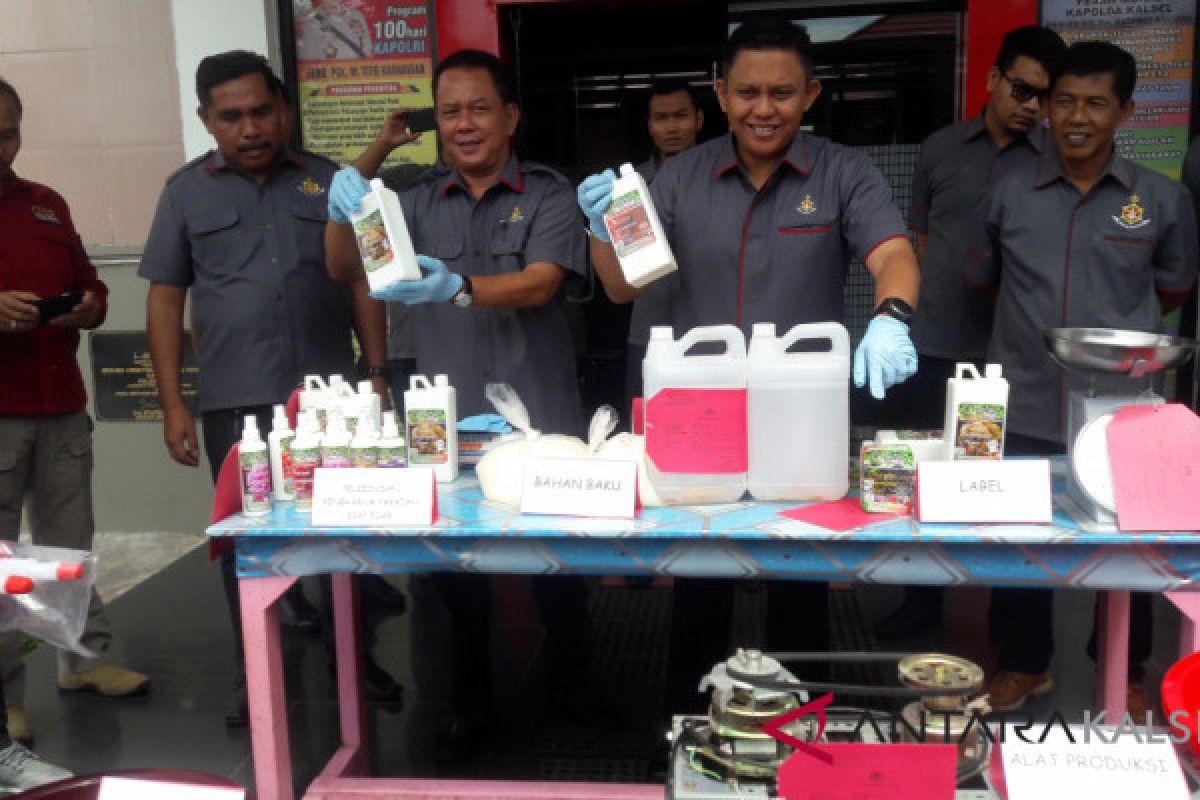 Polda Kalsel Bongkar Produksi Ilegal 
