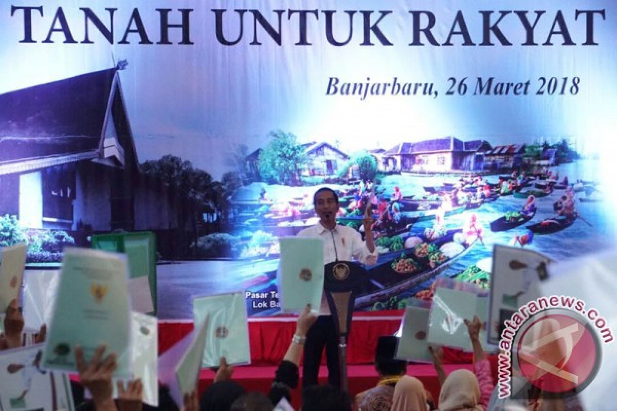 Pemberian sertifikat tanah gratis oleh Presiden disambut baik seluruh warga negara