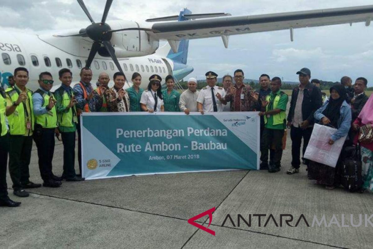 Garuda buka rute baru Ambon-Bau-Bau