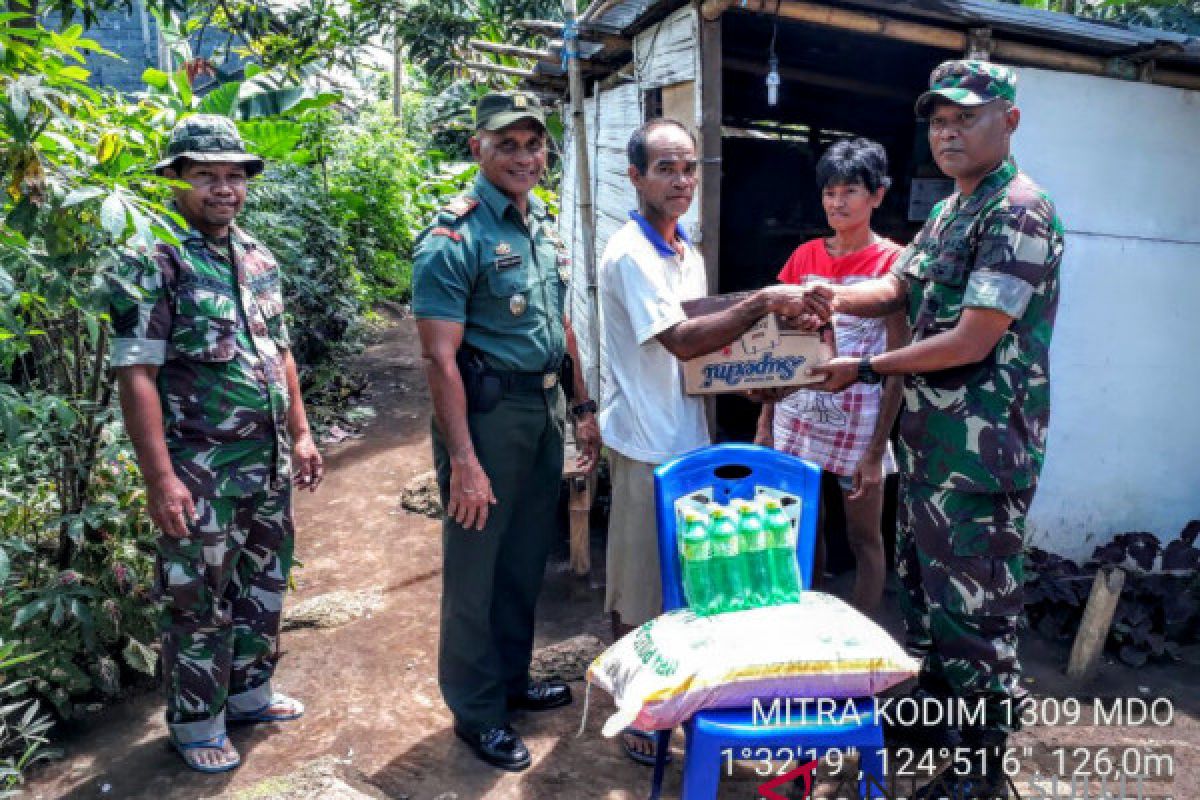 Dandim 1309 Manado bantu warga kurang mampu