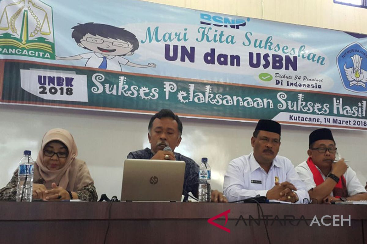 Disdik Aceh serahkan hasil UN SMP