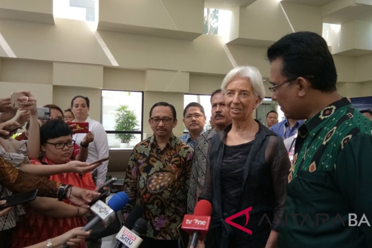Lagarde: Delegasi IMF-Bank Dunia gembira ke Bali