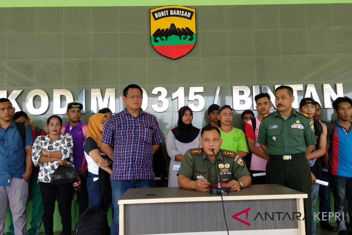 Kodim 0315 Bintan Gagalkan Penyelundupan TKI Ilegal