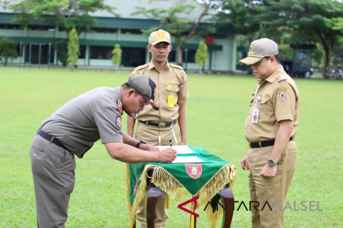 Pjs Bupati Tala Buka Diklatsar Satpol PP-Damkar