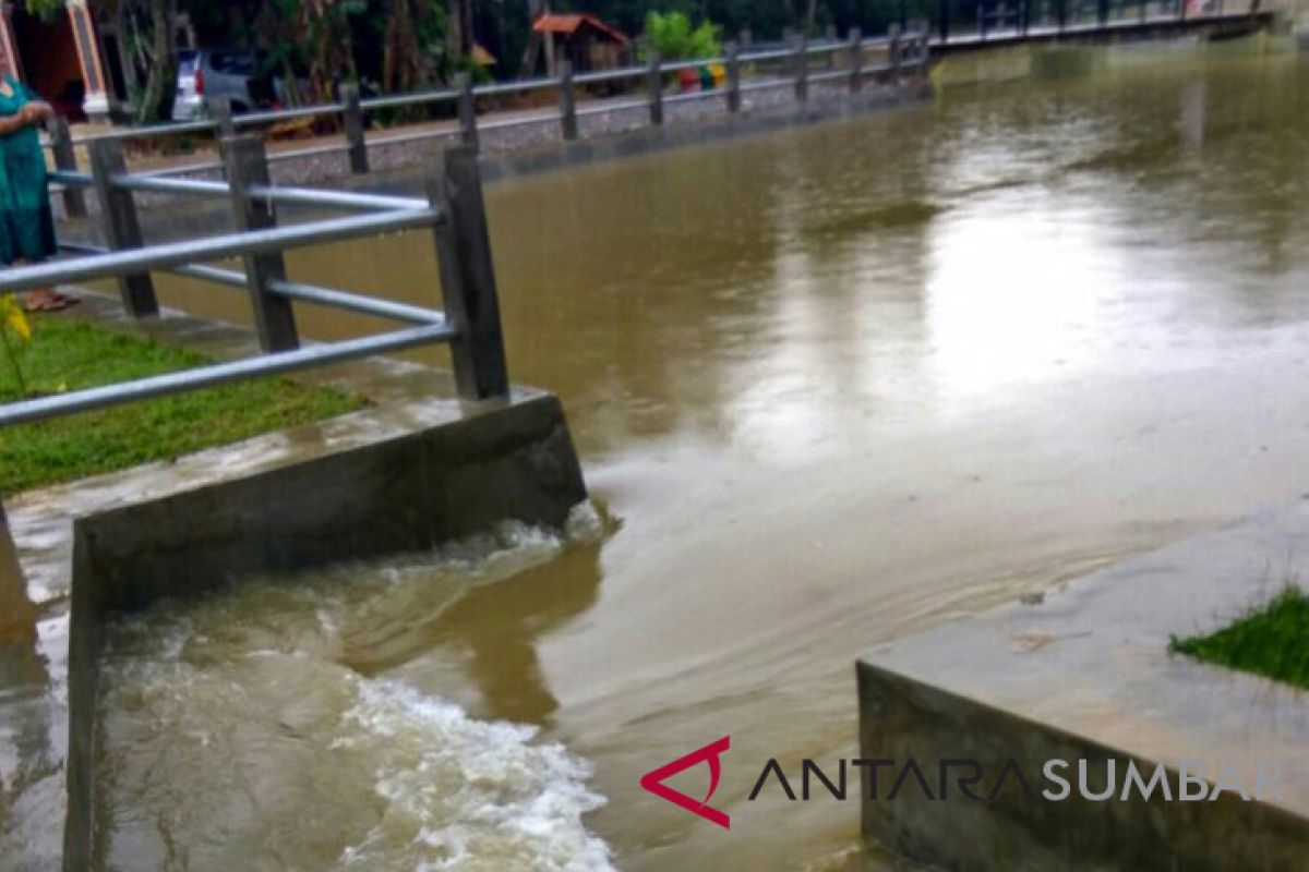 Tiga ton ikan larangan Embung Koto Ranah hanyut dibawa banjir