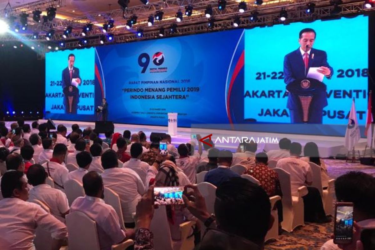 Karena Sering Diputar, Jokowi Sampai Hafal Mars Partai Perindo (Video)