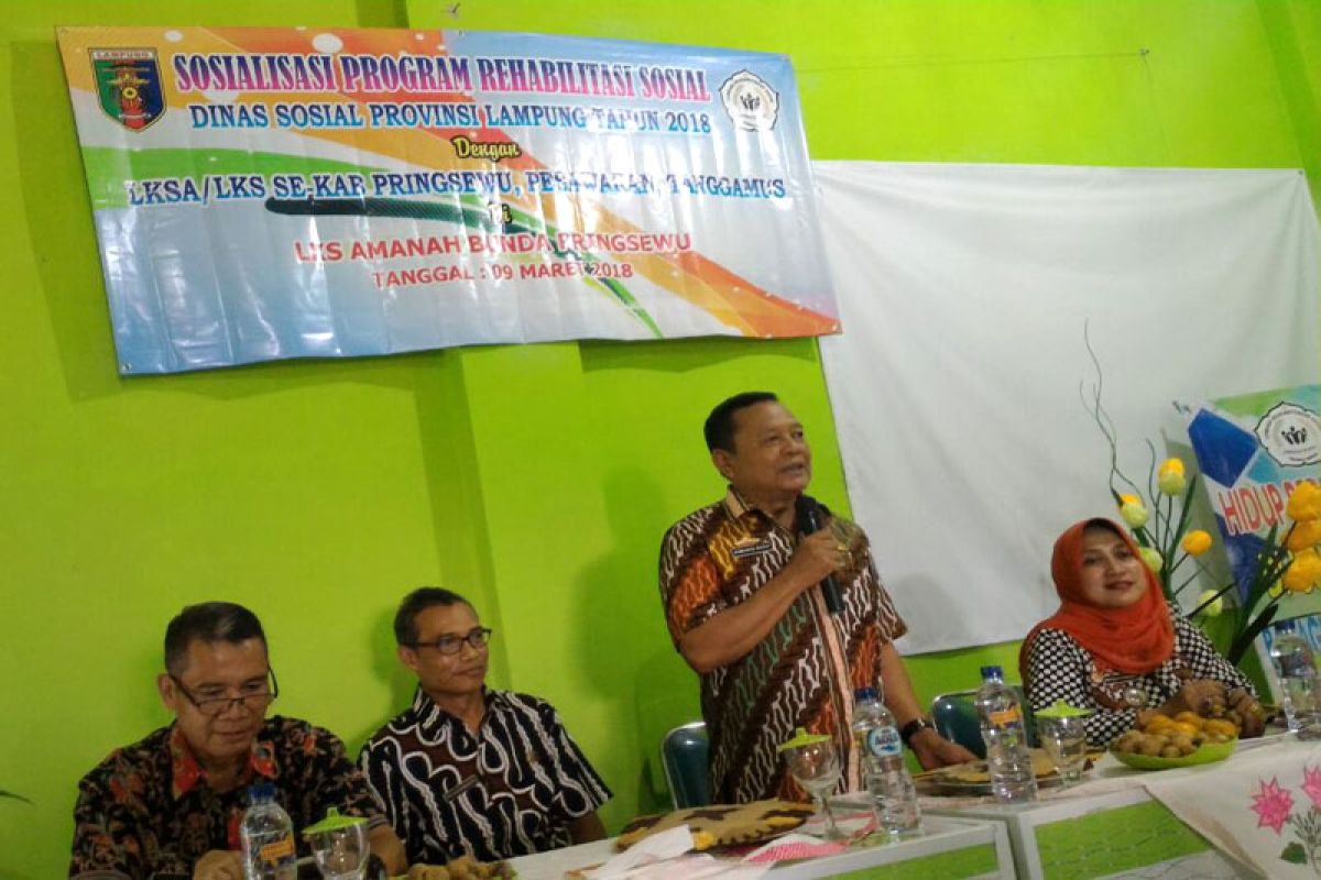 Dinas Sosial Provinsi Lampung Membina 163 LKS