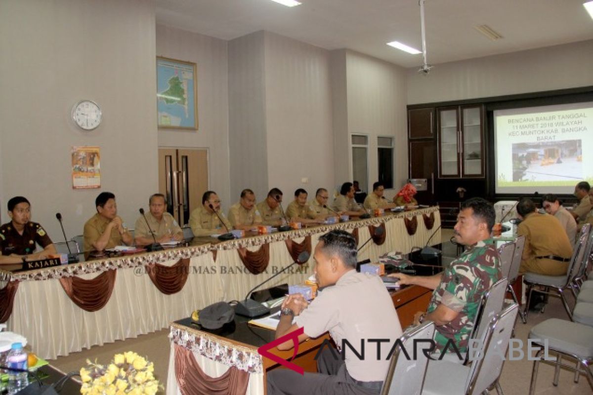 Bangka Barat memperkuat koordinasi antarlembaga tangani banjir