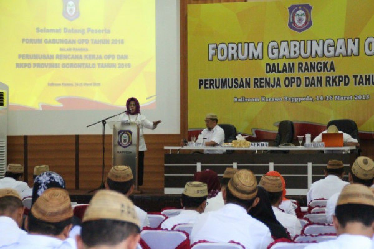 Pemprov Gorontalo Mulai Bahas Renja-RKPD 2019