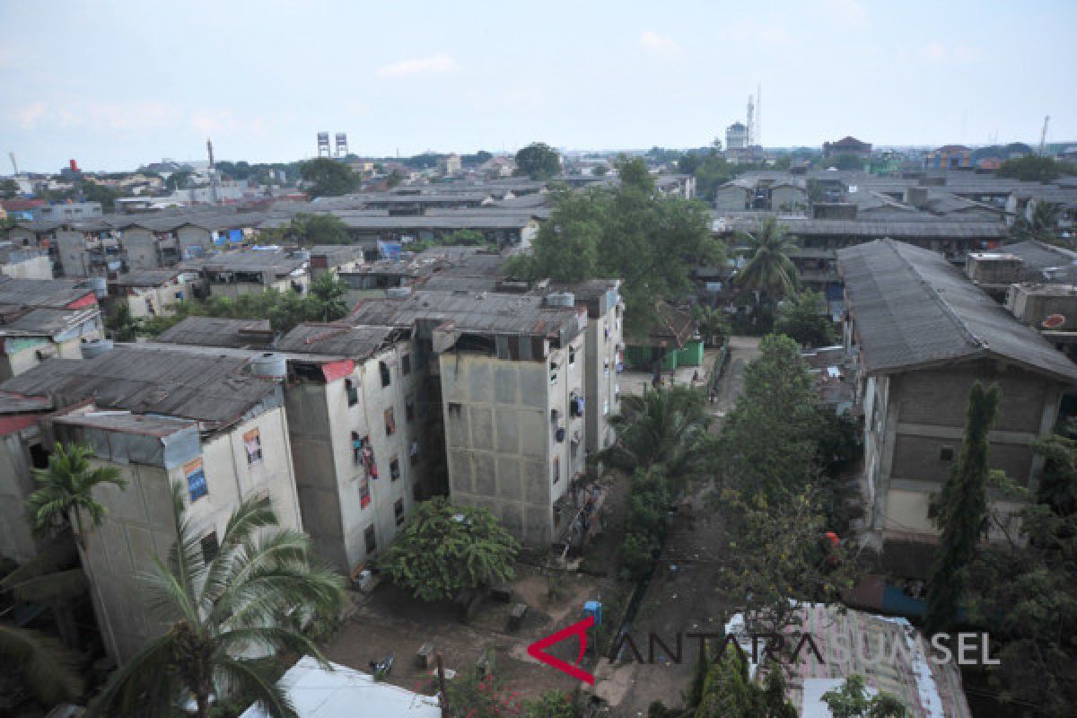 Pengecatan rumah susun di Palembang bertahap