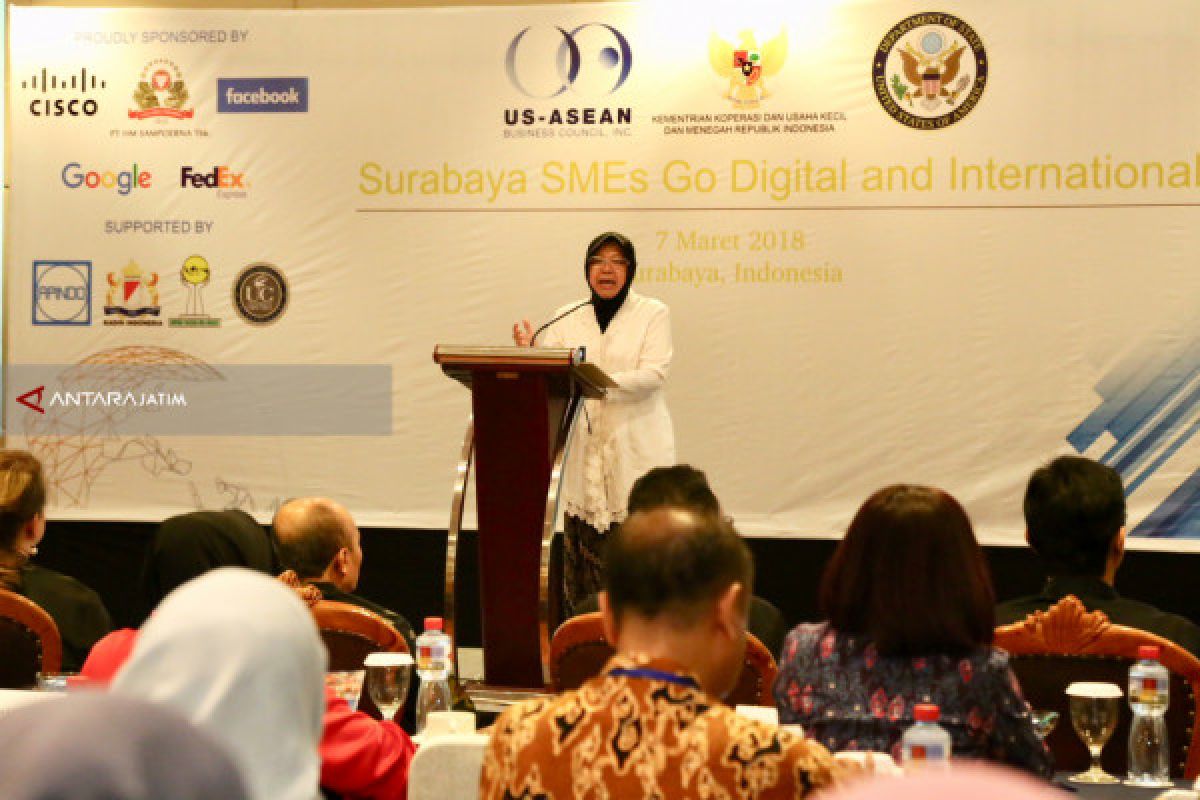 Risma : 98 Persen Pembangunan Ekonomi di Surabaya dari UKM