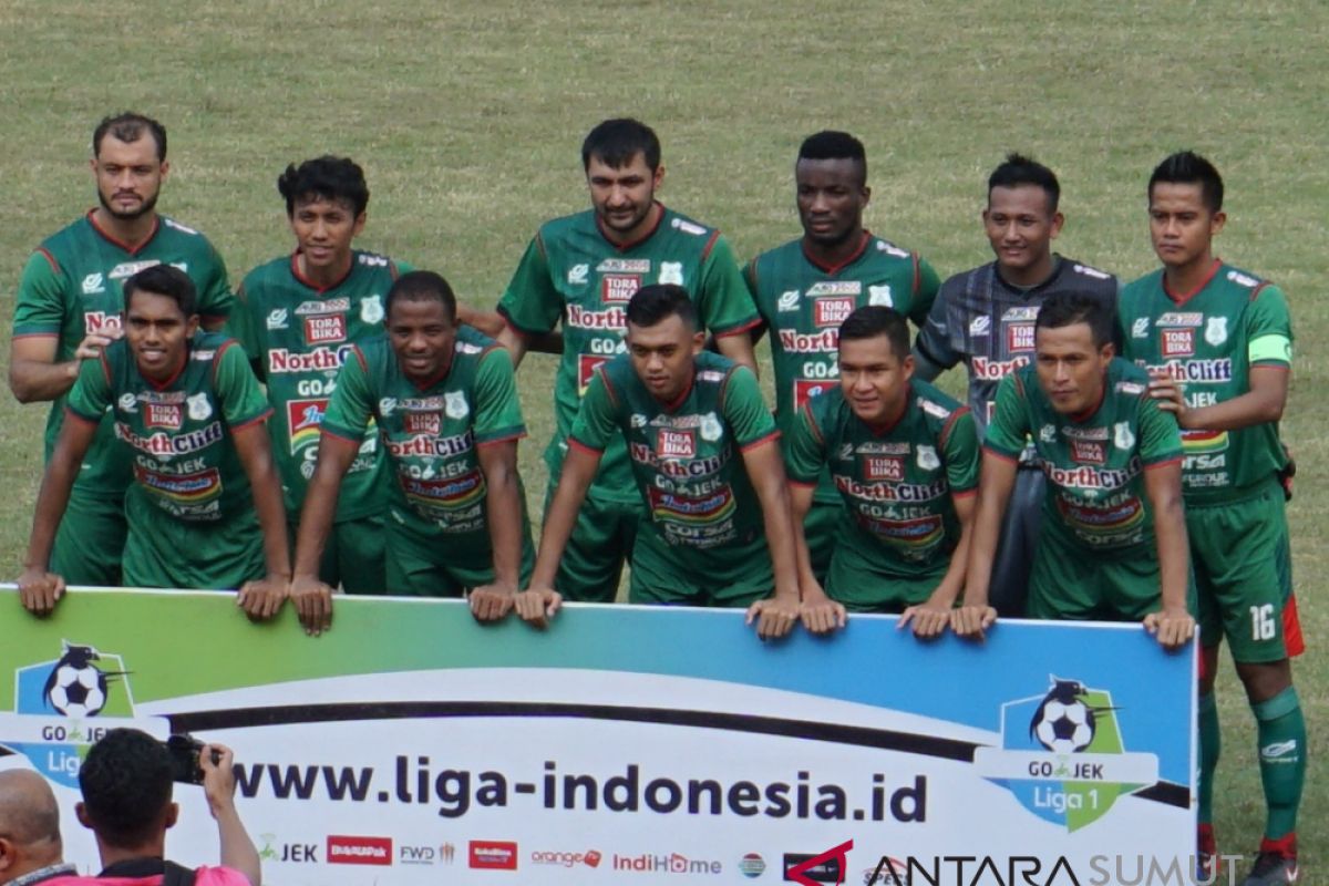 Babak pertama PSMS ketinggalan 0-1 dari Bhayangkara FC