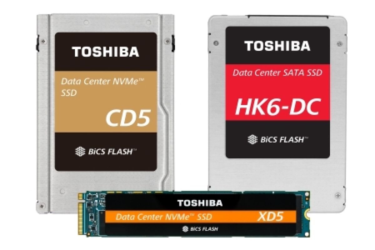 Toshiba memory corporation releases enhanced data center SSD line-up with 64-layer 3d flash memory