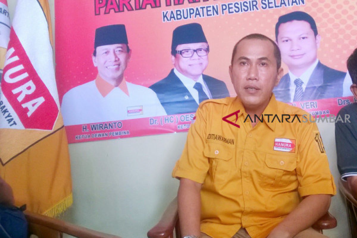 Hanura Incar Enam Kursi DPRD Pesisir Selatan