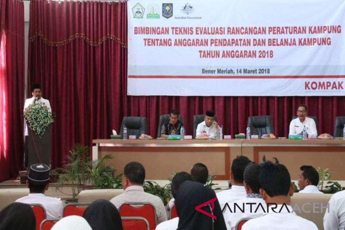 Wabup Bener Meriah: banyak penyimpangan dana desa