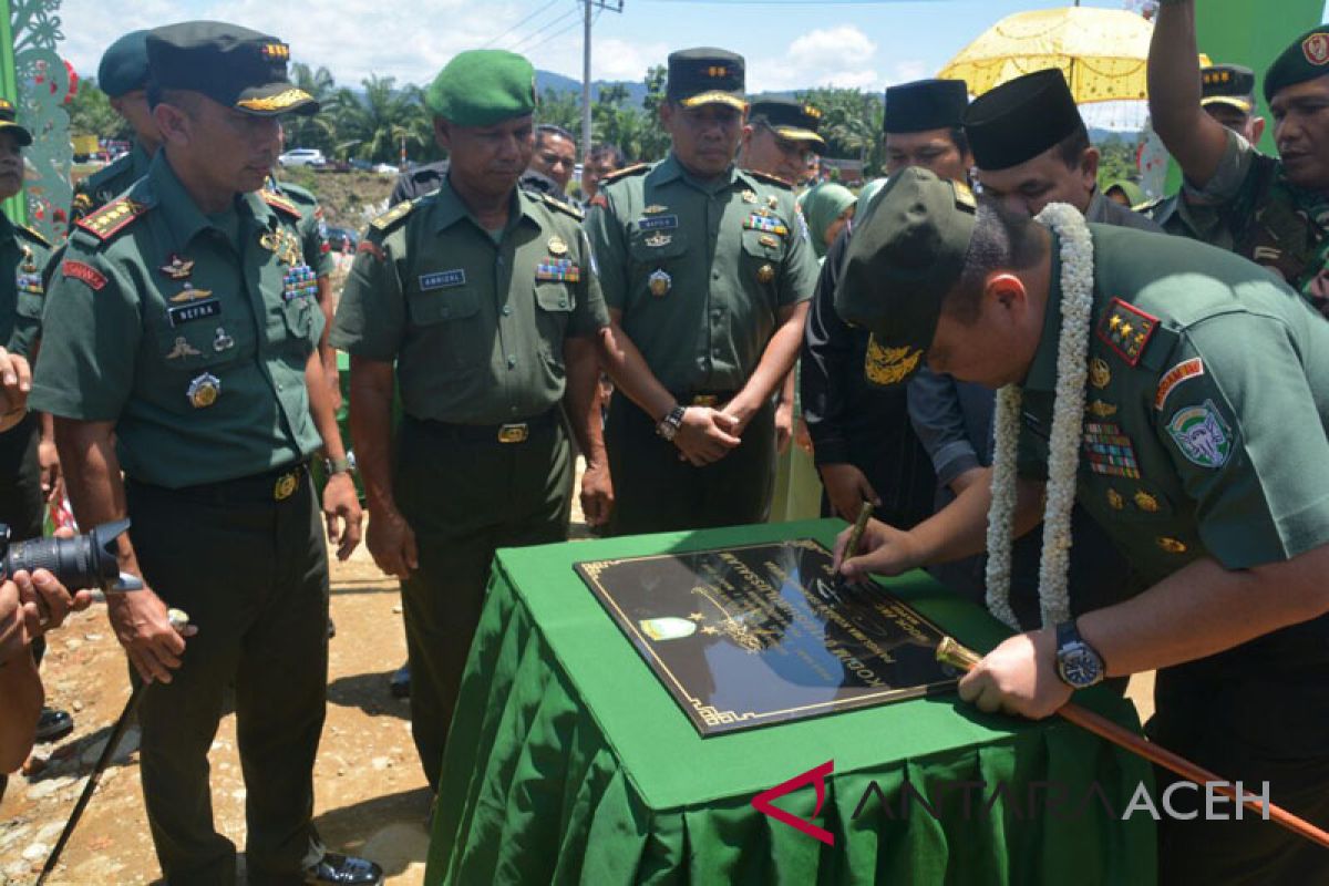 Pangdam IM resmikan Makodim Subulussalam