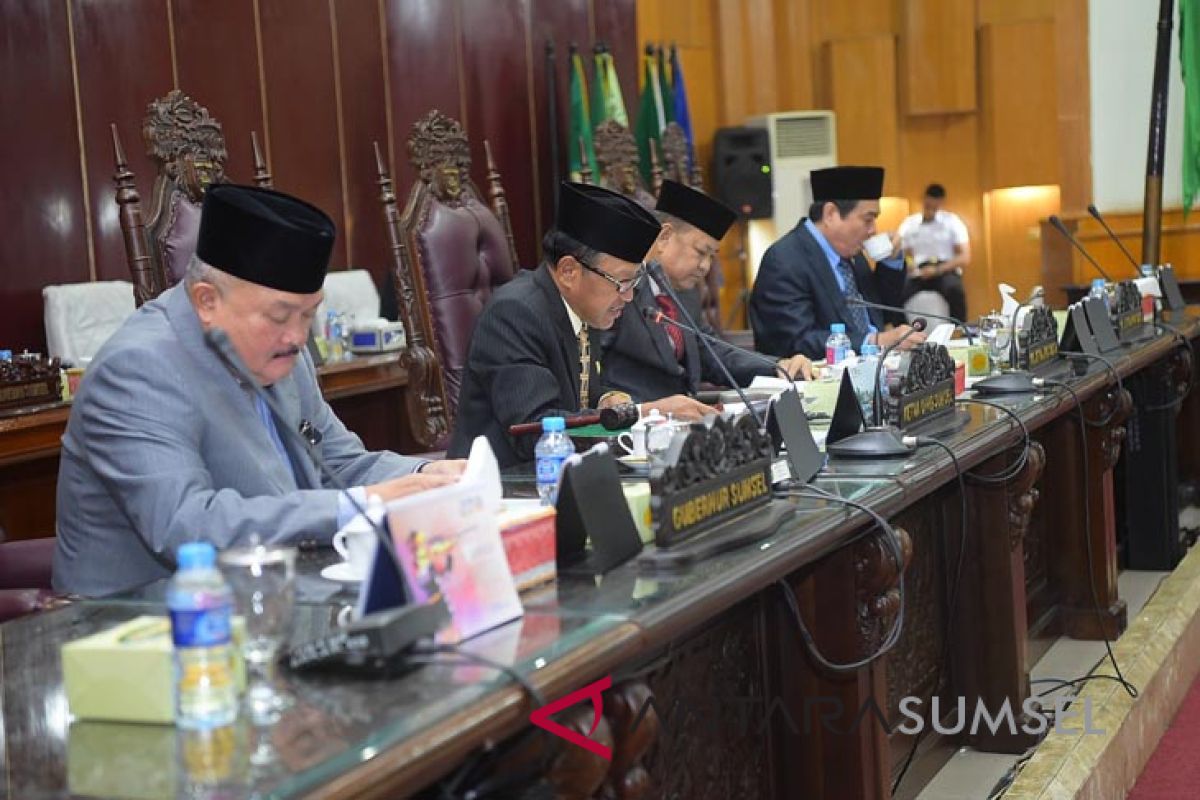 DPRD Sumsel gelar paripurna dan bentuk pansus