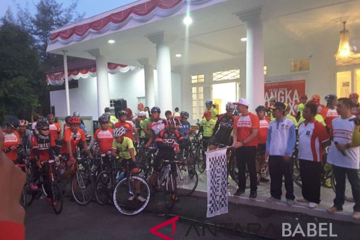 Sekda Babel lepas 180 peserta Audax Randonneurs Indonesia 2018