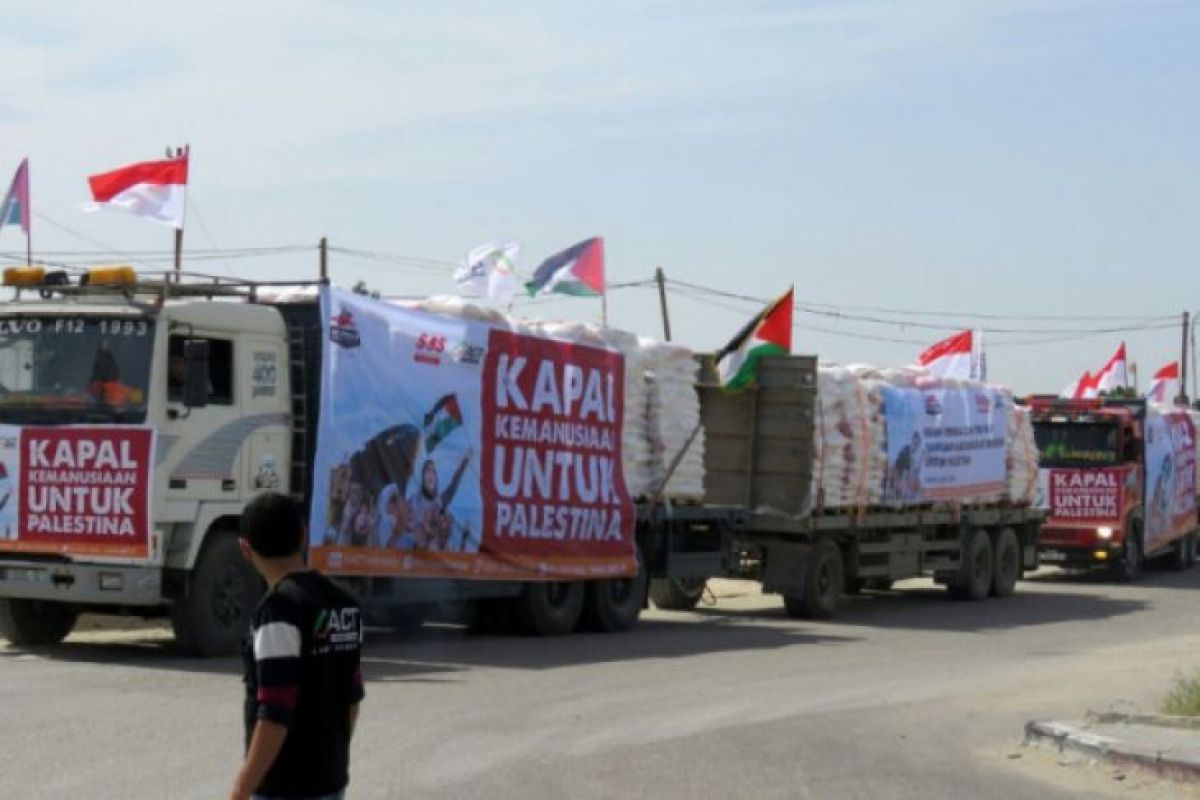 Beras bantuan dari Indonesia tiba di Gaza