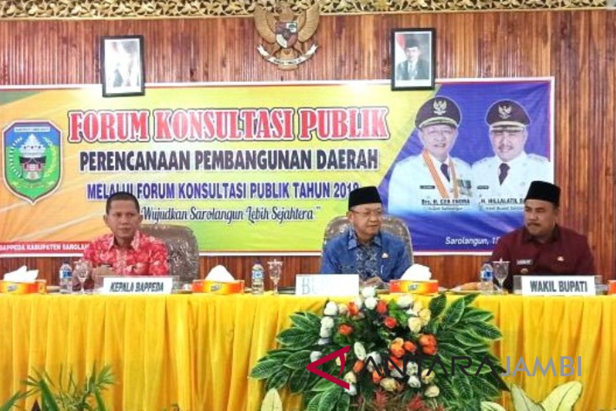 Sarolangun gelar rapat konsultasi publik