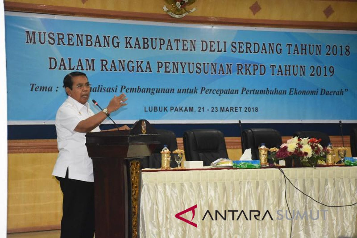 Plt Bupati Deliserdang buka Musrembang RKPD