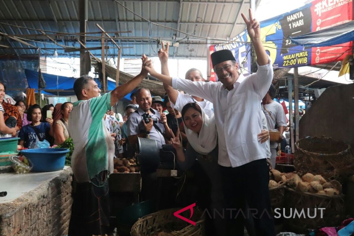 Djarot kunjungi Pasar Simpang Limun