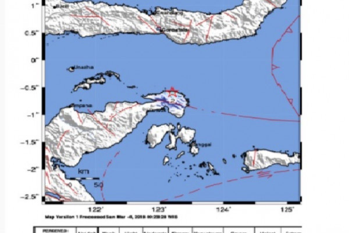 Gempa 5,1 SR guncang Palu