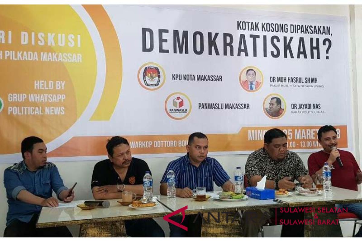 Pengamat: ada skenario kotak kosong Pilkada Makassar