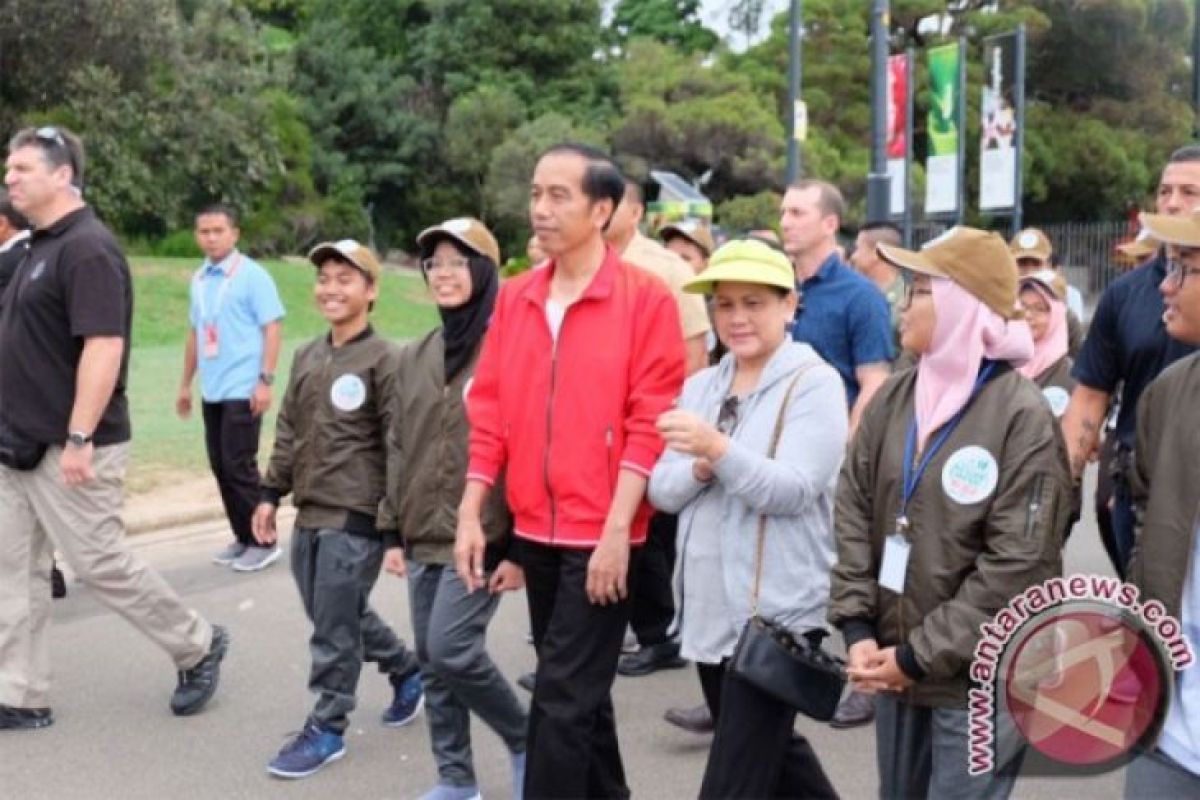 Presiden Jokowi tiba di Selandia Baru