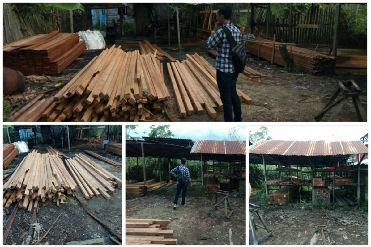 Ribuan batang kayu ilegal diamankan di Sintang