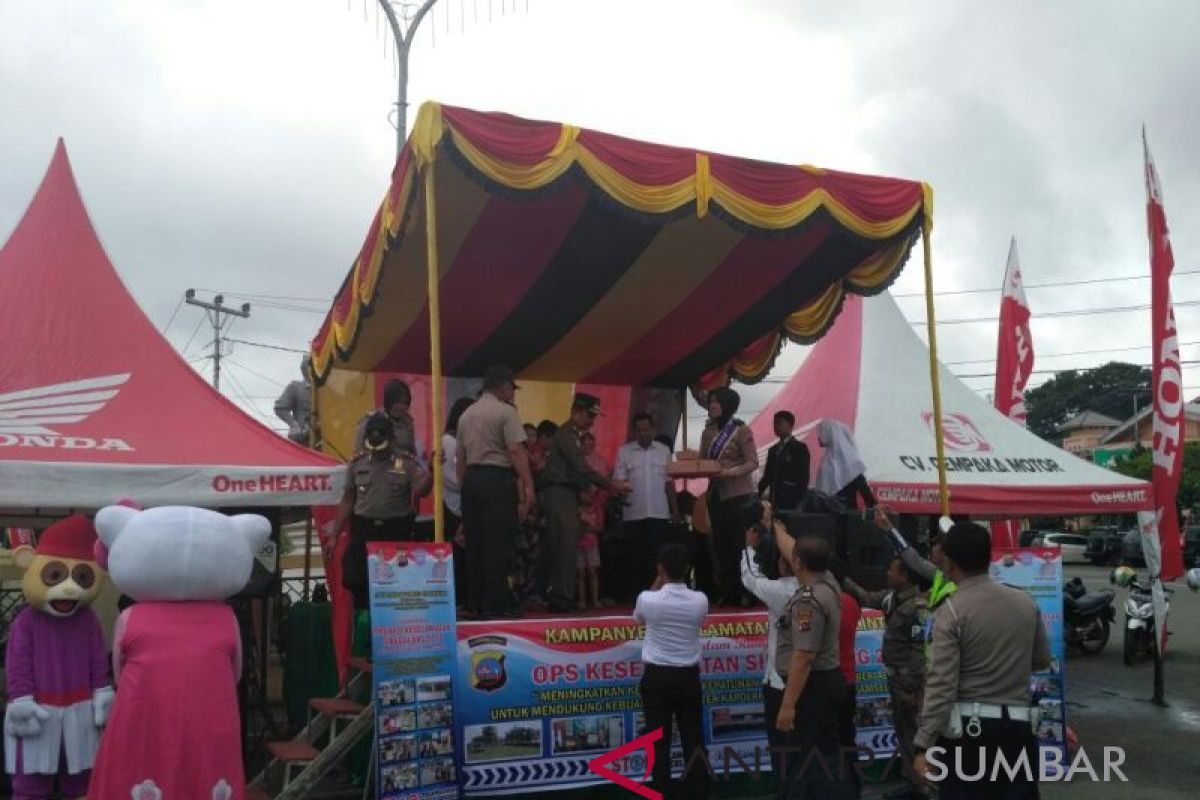 Satlantas Polres Sijunjung, operasi Singgalang dorong tingkat kesadaran