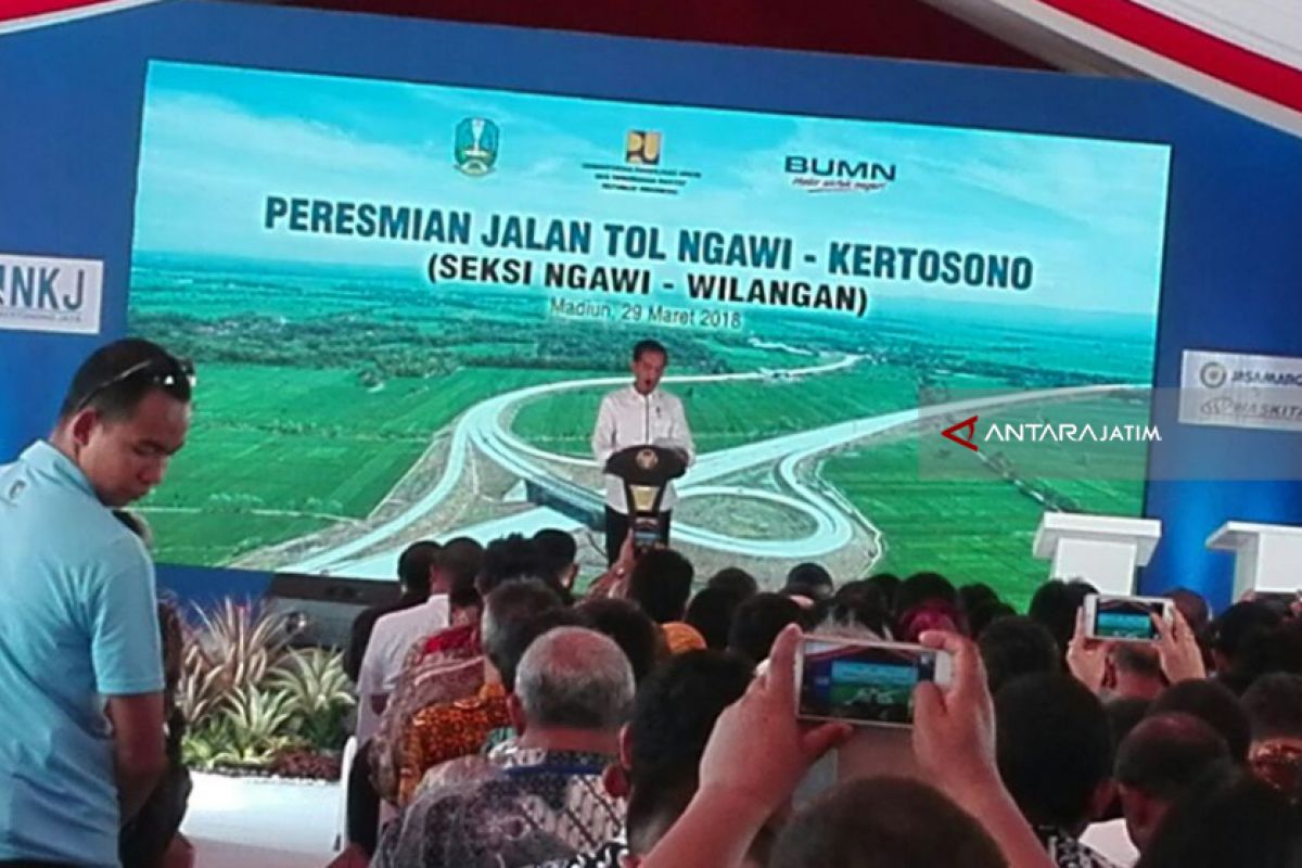 Tol Ngawi-Kertosono Diresmikan Jokowi (Video)