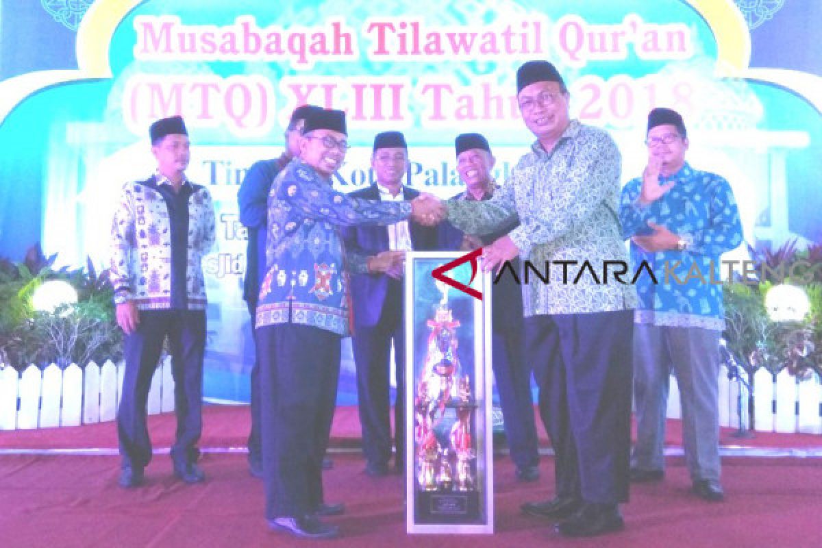 Kecamatan Pahandut juara umum MTQ Kota Palangka Raya